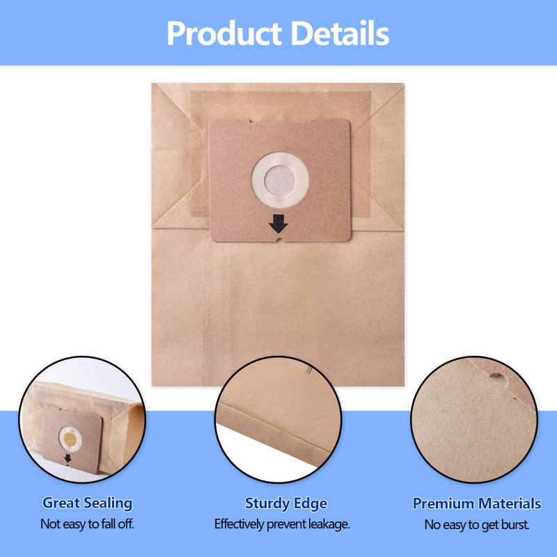Tomkity 20 Pack Replacement Dust Bag for Zing Canister Vacuum Series #2138425, Bags for Model 4122, 2154, 2154A, 1668, 1668W - Image 4